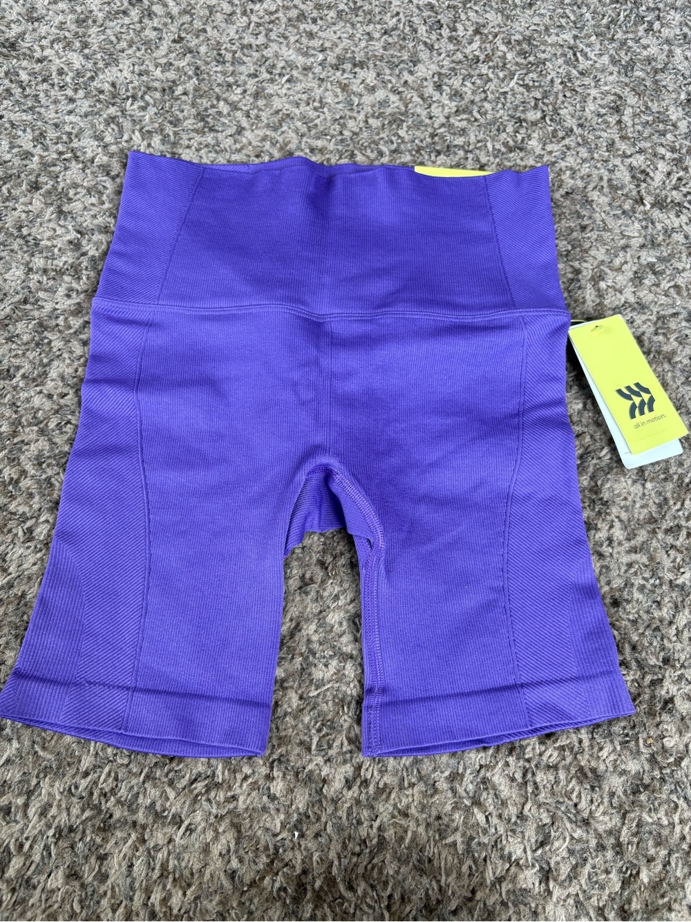 all in motion Vibrant Purple High-Waist Bike Shorts